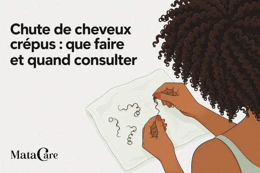 Chute de cheveux crépus : que faire et quand consulter