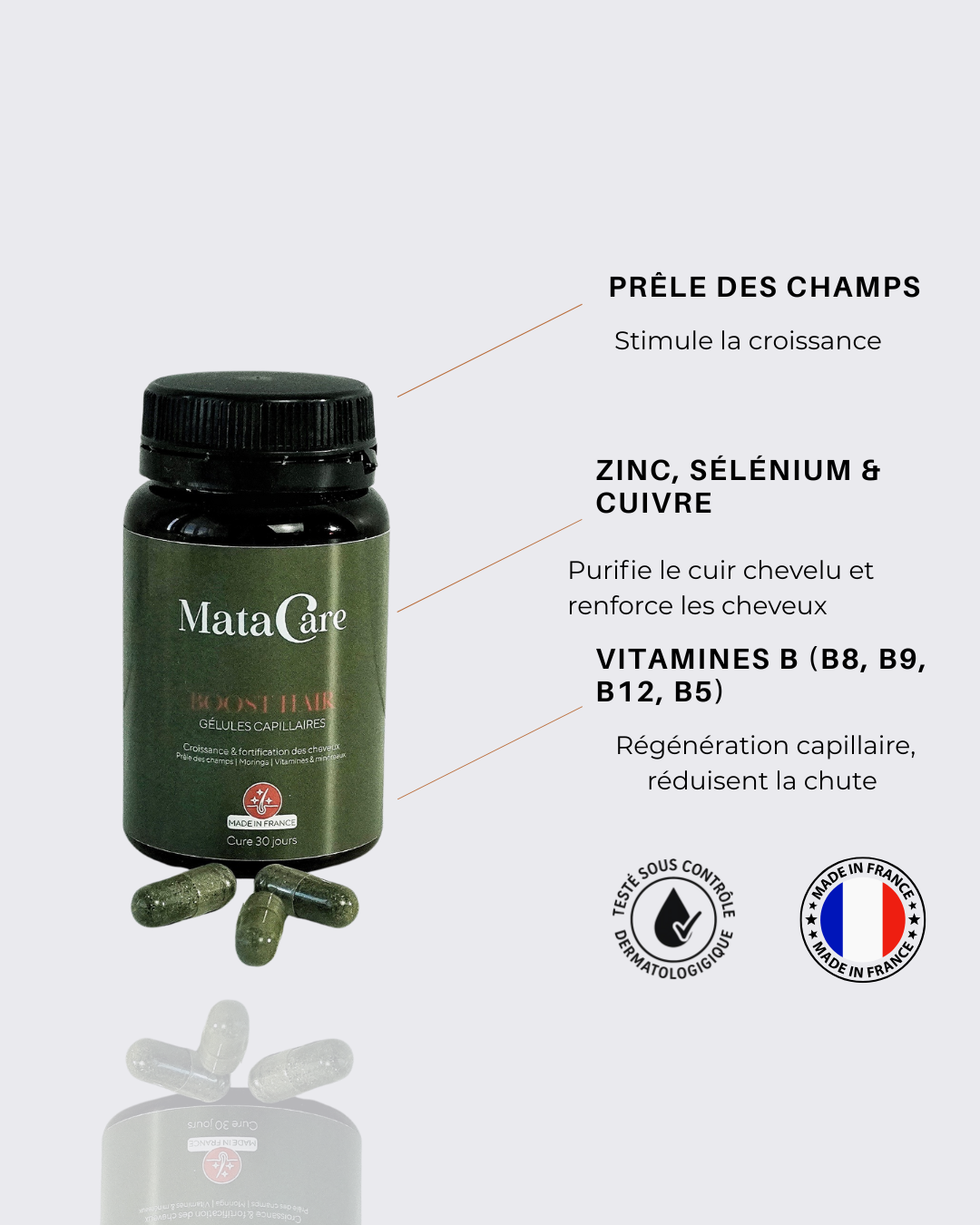 Routine Essentielle – Sérum, Gélules Boost Hair & Brosse Massante
